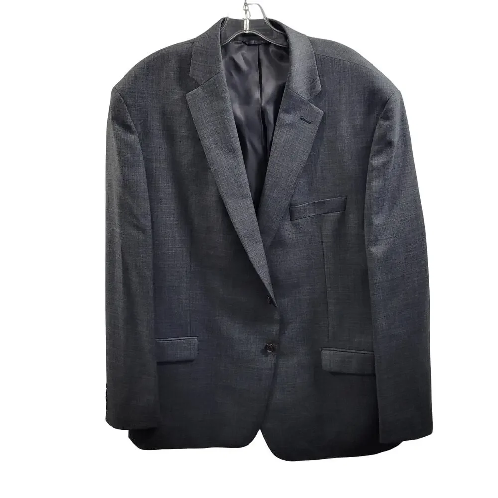 Lauren Ralph Lauren Gray 100% Wool Natural Stretch Sports Jacket Size 48R 11924 - Picture 7 of 10